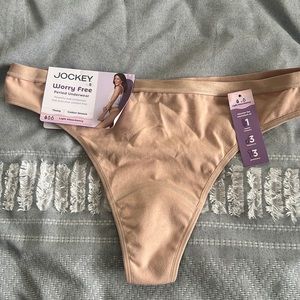 Jockey Worry Free period thong NWT